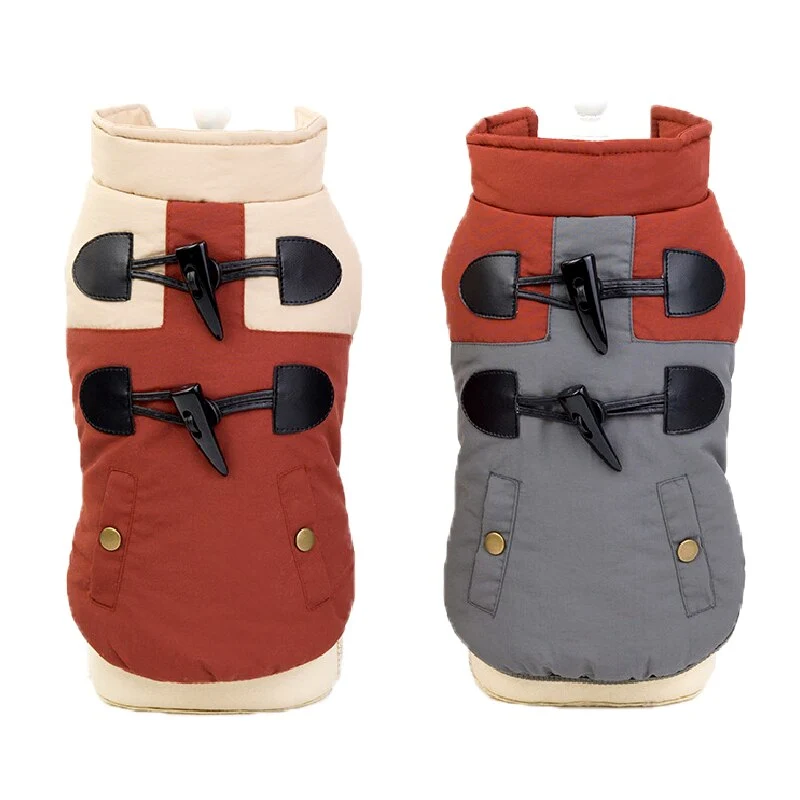 Horn button cotton vest