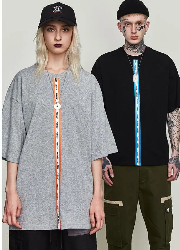 Men's T-shirt street streamers