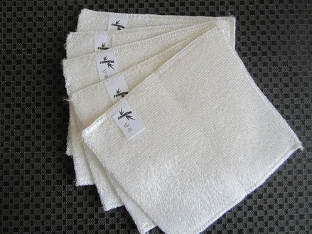 5 Pieces  Anti-grease Bamboo Fiber Dishwashing Towel