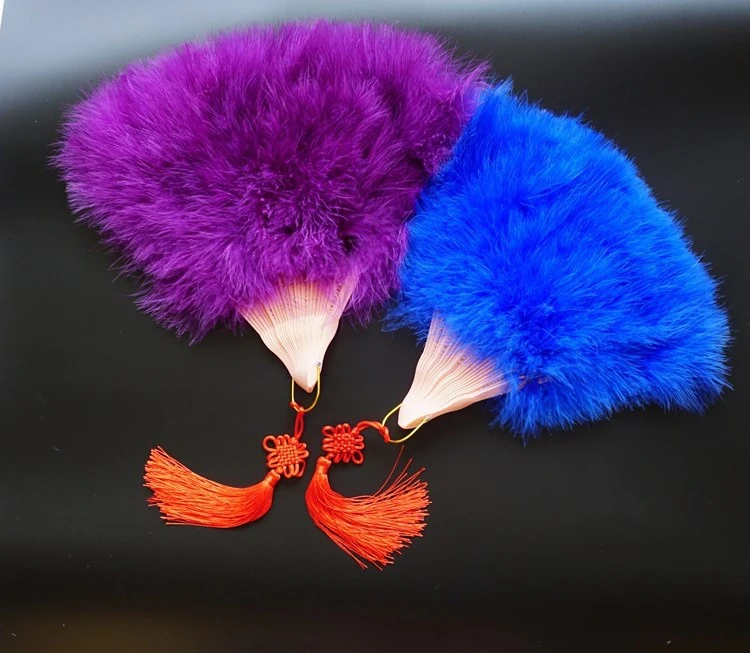 Full velvet thick feather fan