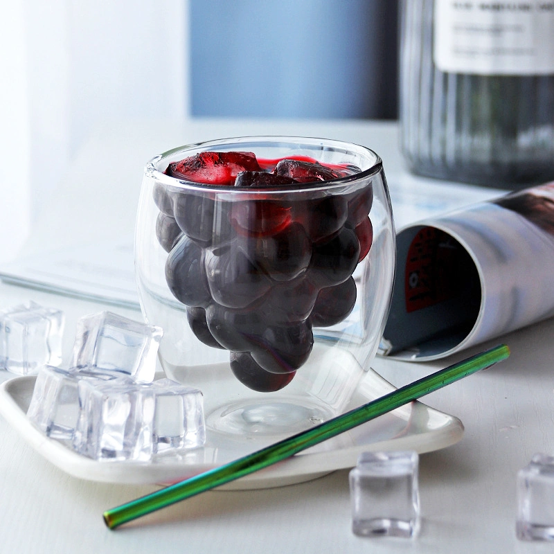 Double transparent grape cup