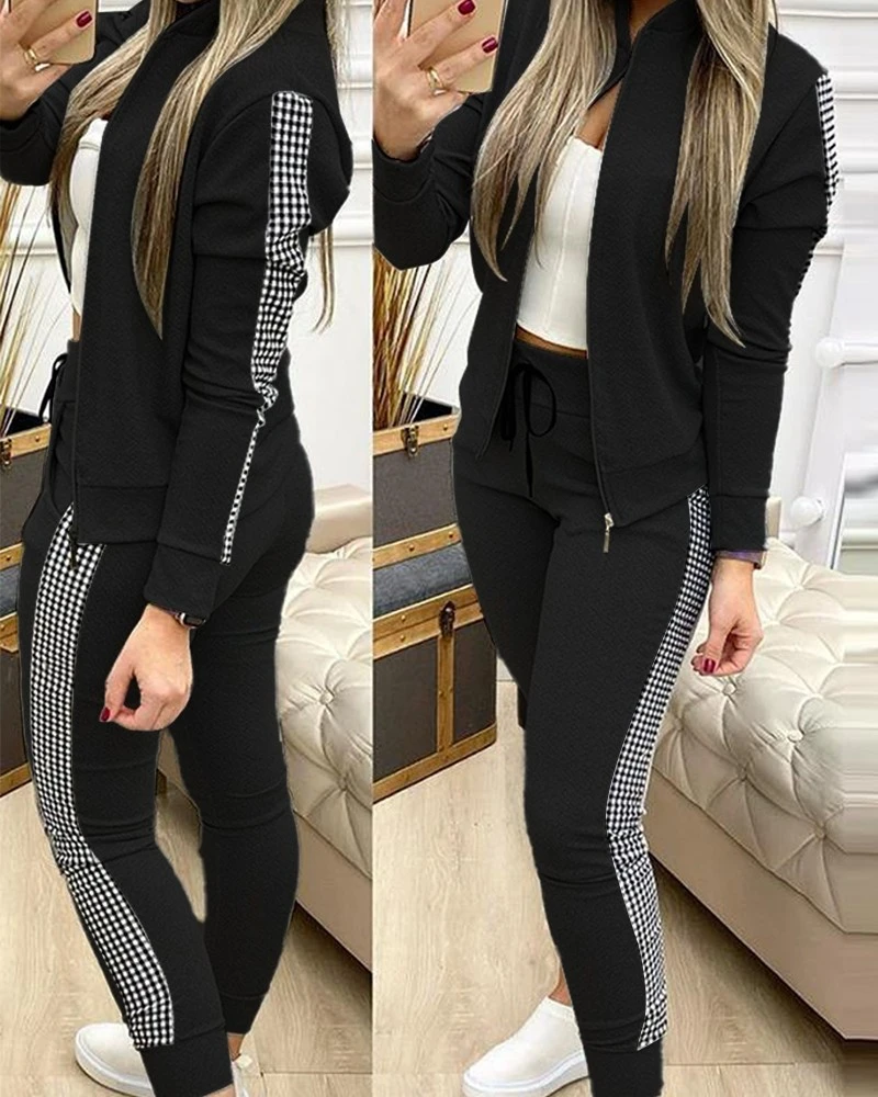 European and American two-piece casual women's suit
