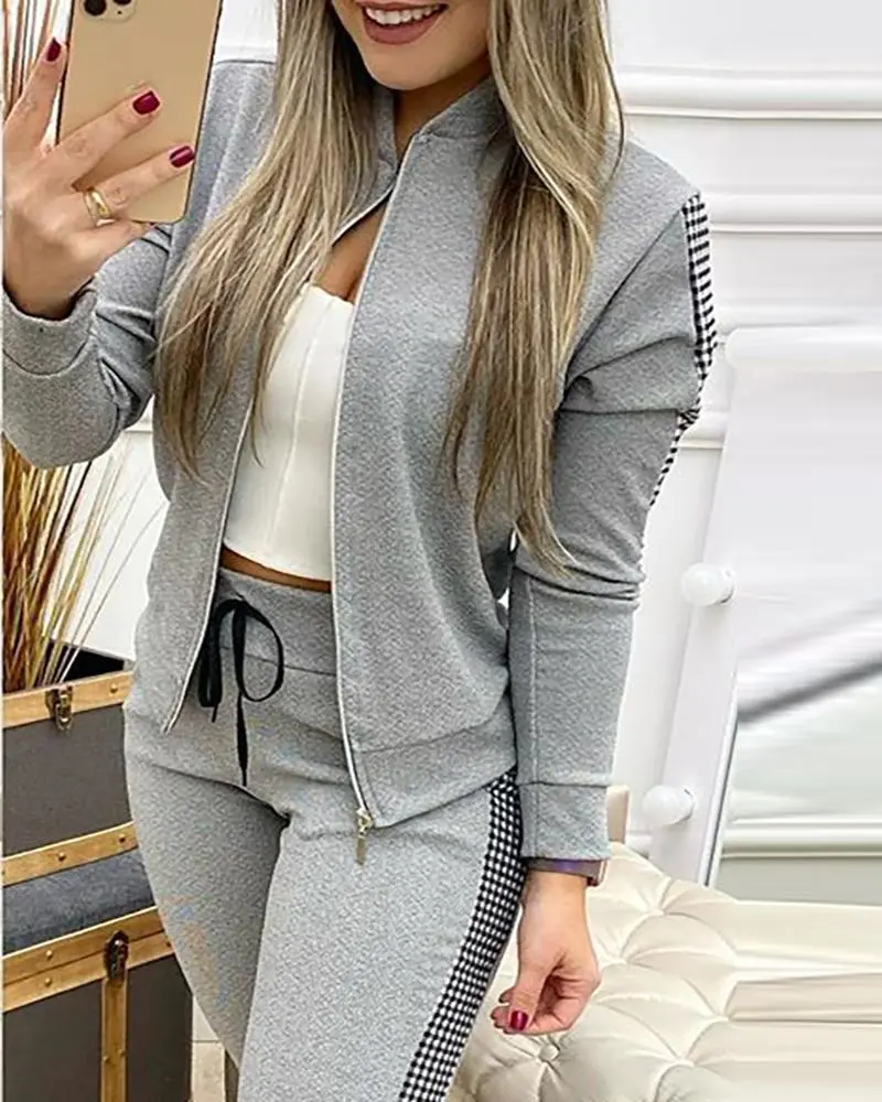 European and American two-piece casual women's suit