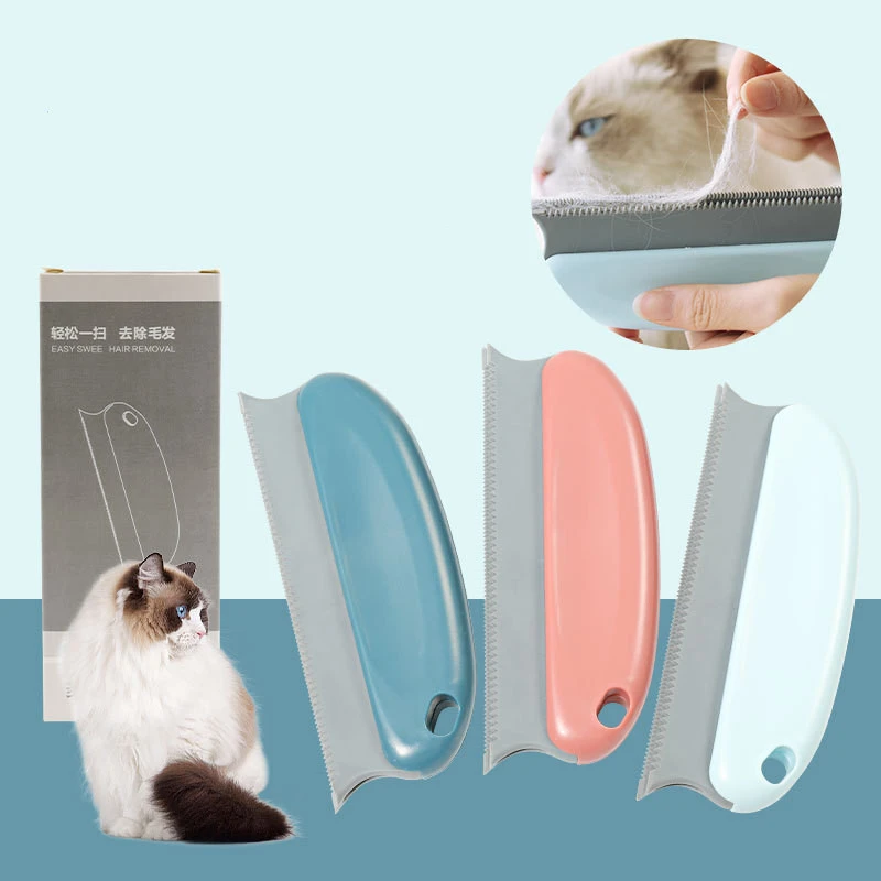 Multifunctional silicone pet hair removal comb