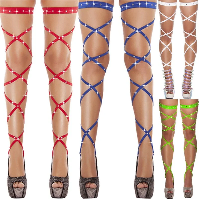 Hot drilling hollow cross strap garter