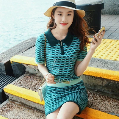Summer fashion new plaid suit
