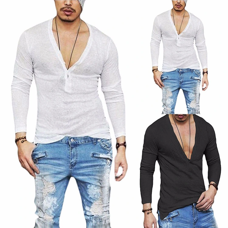 Men's fashion casual fashion men's breathable T-shirt