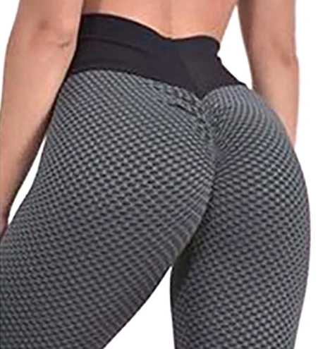 Honeycomb Peach Hip Pants Jacquard Slim Yoga High Waist Hip Leggings