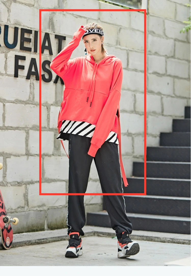 Spring Women's Loose Large Size School Pants Vertical Stripe Skateboard