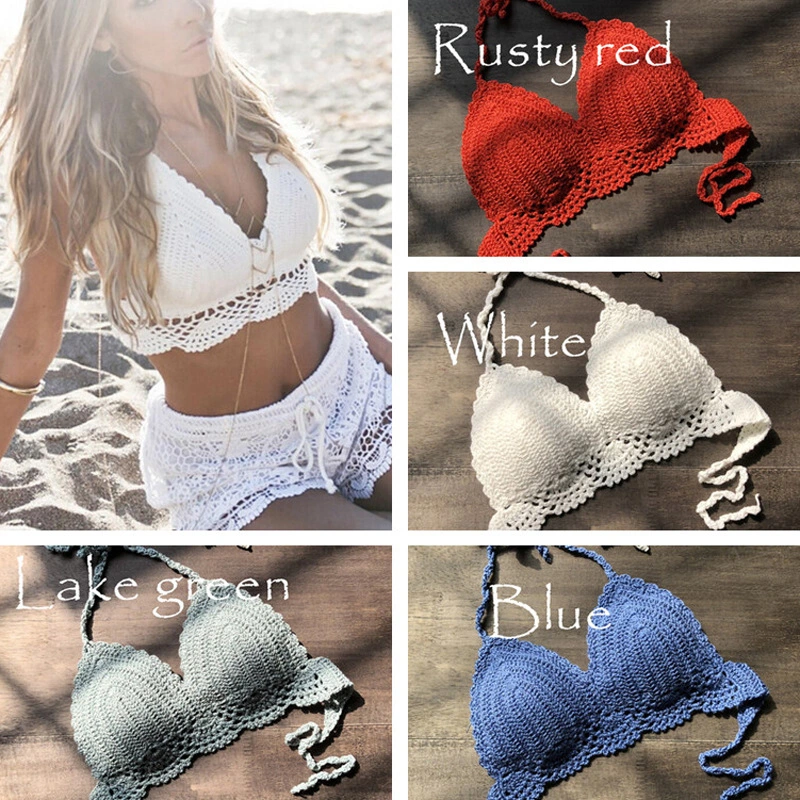 Hand Crocheted Bikini Wrap Breast Ladies