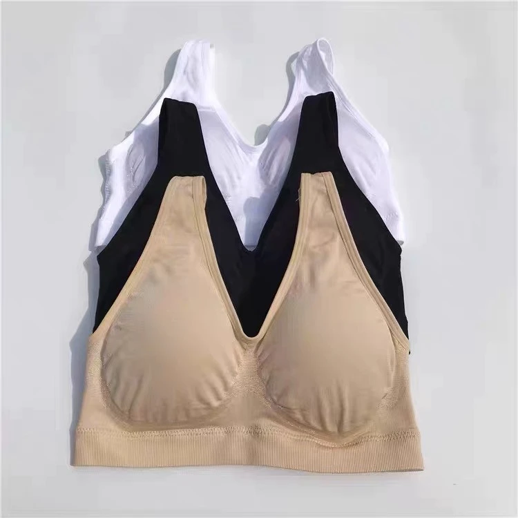 Yoga Luck Running Double-layer Small Vest Aunt No Steel Ring Underwear Sleeping Bra