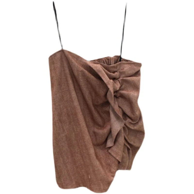 Sweet Temperament Ruffled Pleated Camisole