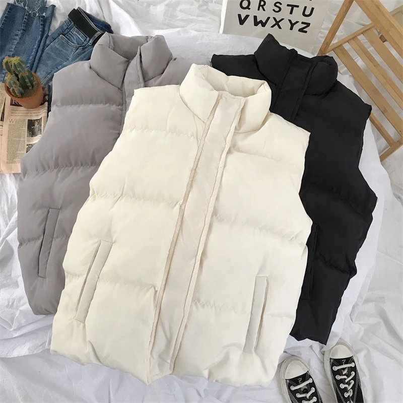 Couple Cotton Vest Korean Style Outer Wear Winter Warm Jacket