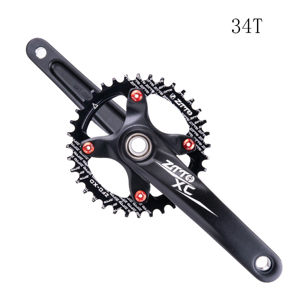 Mountain Bike One-Piece Hollow Crankset Left And Right Cranks