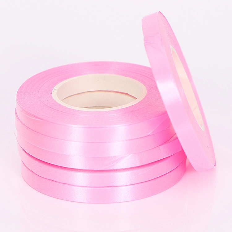 Factory Direct Sale 10mx0.5cm Small Roll Ribbon Birthday Party Decoration Tied Balloon Rose Gold Ribbon