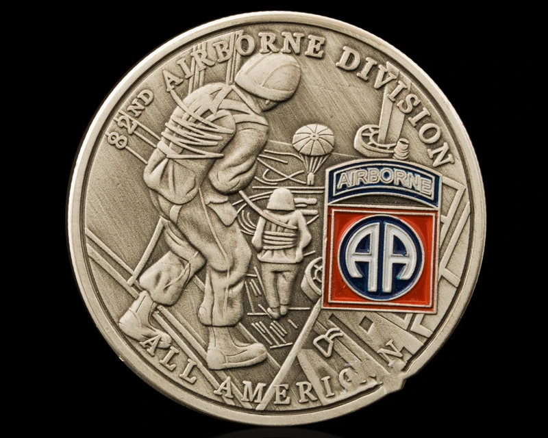 US Army's 82nd Airborne Division Commemorative Coin Medal Wish