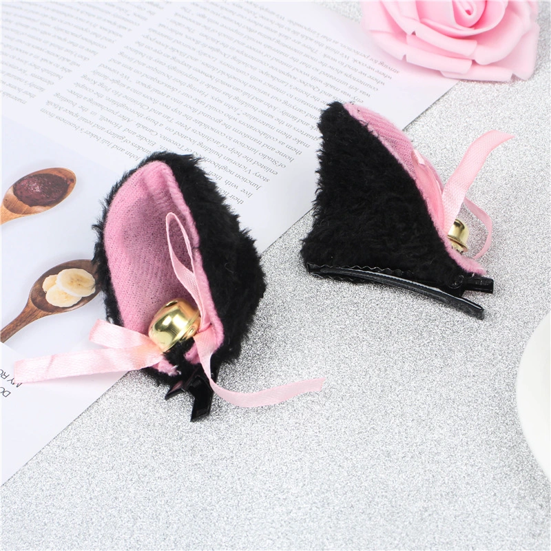 Cat Ear Hair Ornament Hairpin Bell