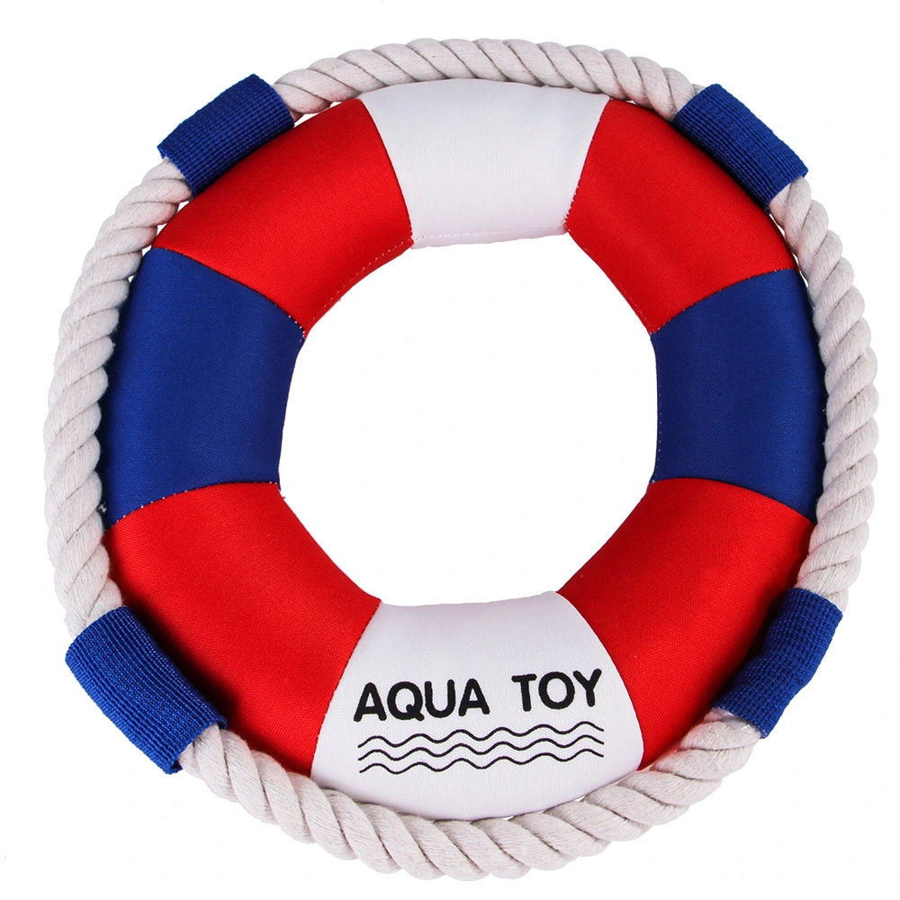 Bite Resistant Cotton Rope Golden Retriever Method Dog Swimming Ring Toy