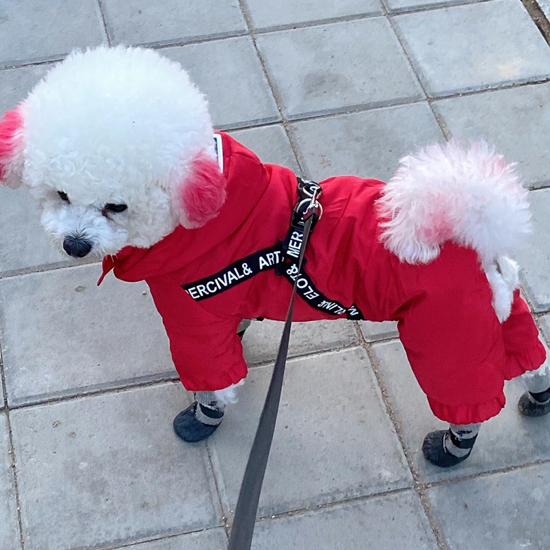 Small Dog Bichon Winter Pet Winter Clothes Four-Legged Warm