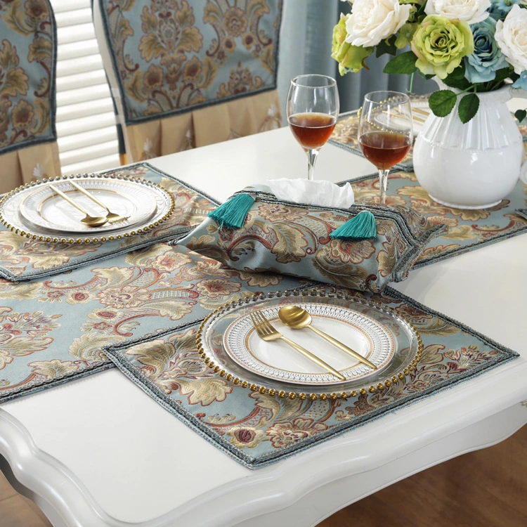 Placemat Table Mat Jacquard Anti-scalding Heat Insulation Plate Bowl West Placemat