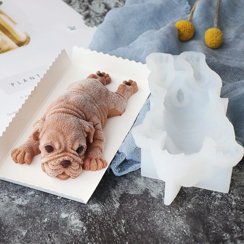 Pudding Jelly Shar Pei Dog Rabbit Saliva Pig Net Red Stereo Mousse Mold