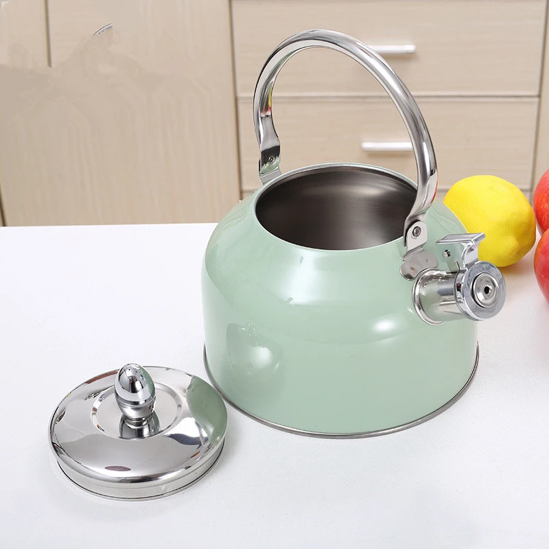 3L Coffee Tea Kettle With Stainless Steel Handle Whistle Kettle