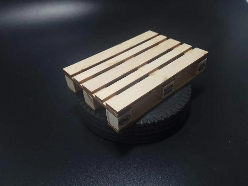 Trailer Scene Model Wooden Pallet Cargo Wooden Bracket Kit