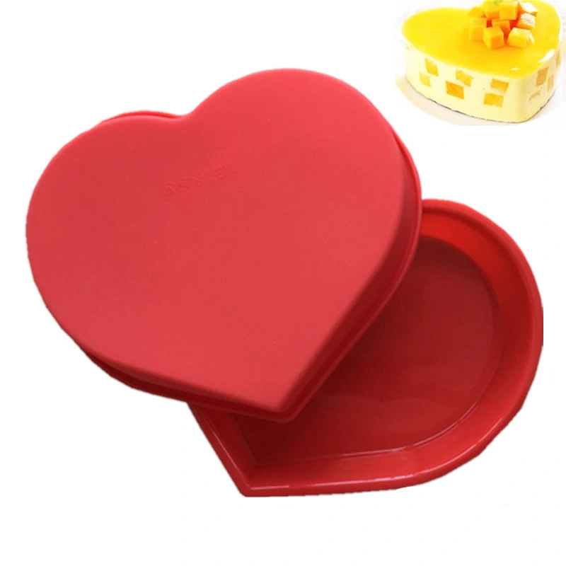 Single Love Silicone Baking Pan Mould Romantic Peach-shaped Mousse Cake Mould