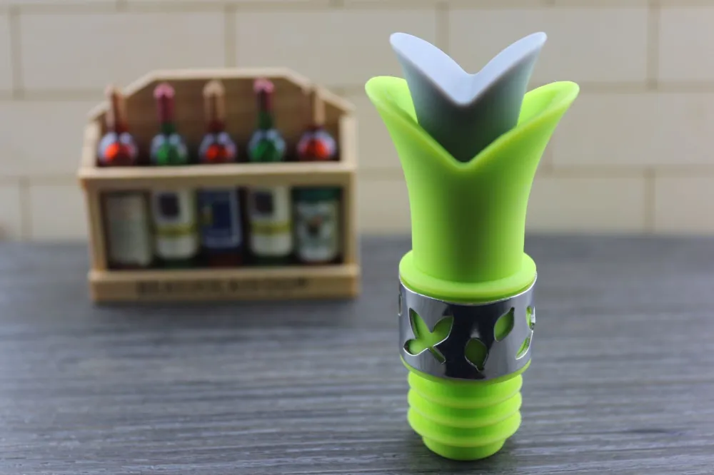 New Lily Silicone Wine Bottle Stopper Wine Bottle Stopper Sealing Stopper Factory Outlet