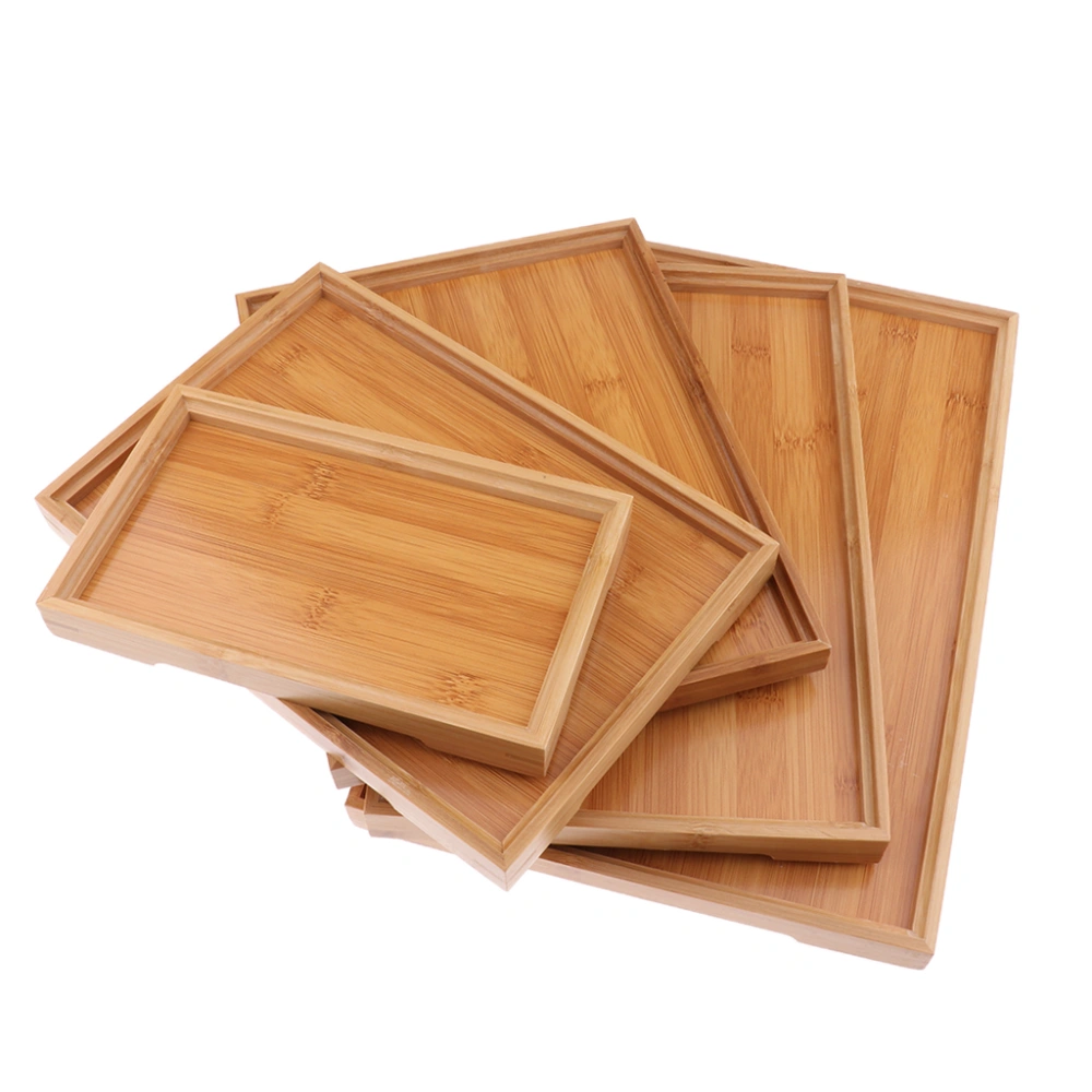 Bamboo Tea tray, Bamboo And Wood Tray, Binaural Hexagonal Solid Wood, Customizable Restaurant tea Tray, Hotel Dinner Tray