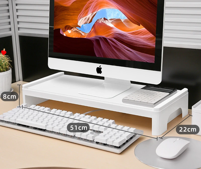 Display Heightening Rack, Office Desktop Computer Base Bracket, Keyboard Storage On The Desk, Padding Up Shelf