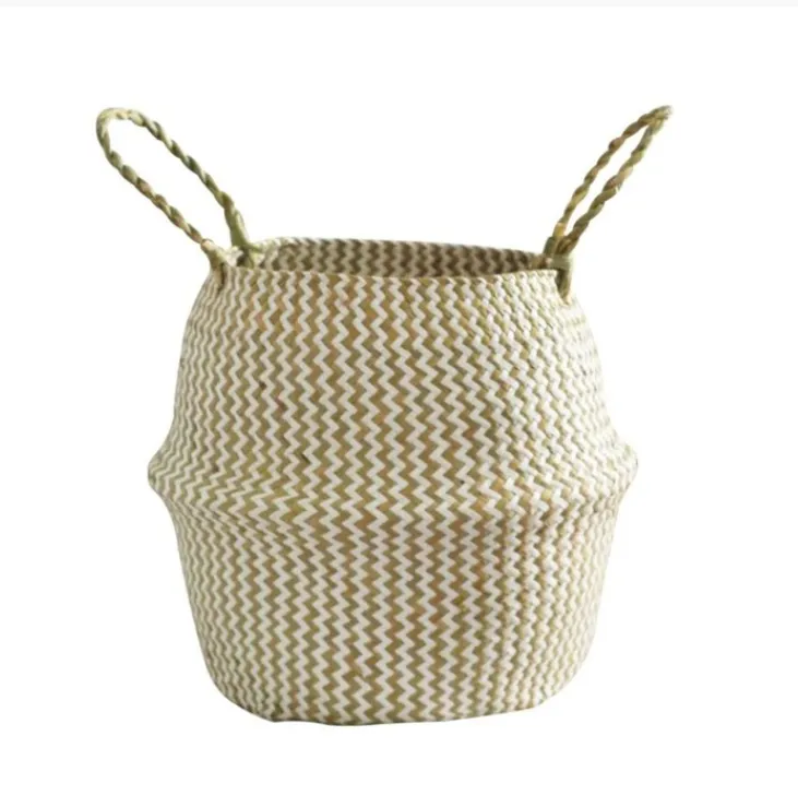  Living Room Flowerpot Dried Flower Basket Hand-Woven Basket Storage
