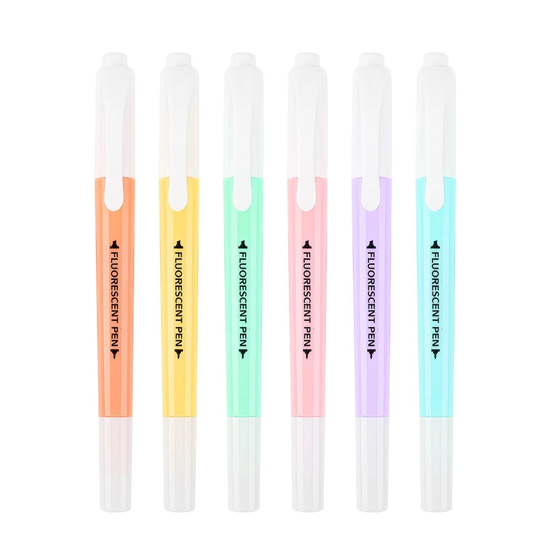 Colored Thick Strokes And Accent Pens Candy Color Pastel Note Set