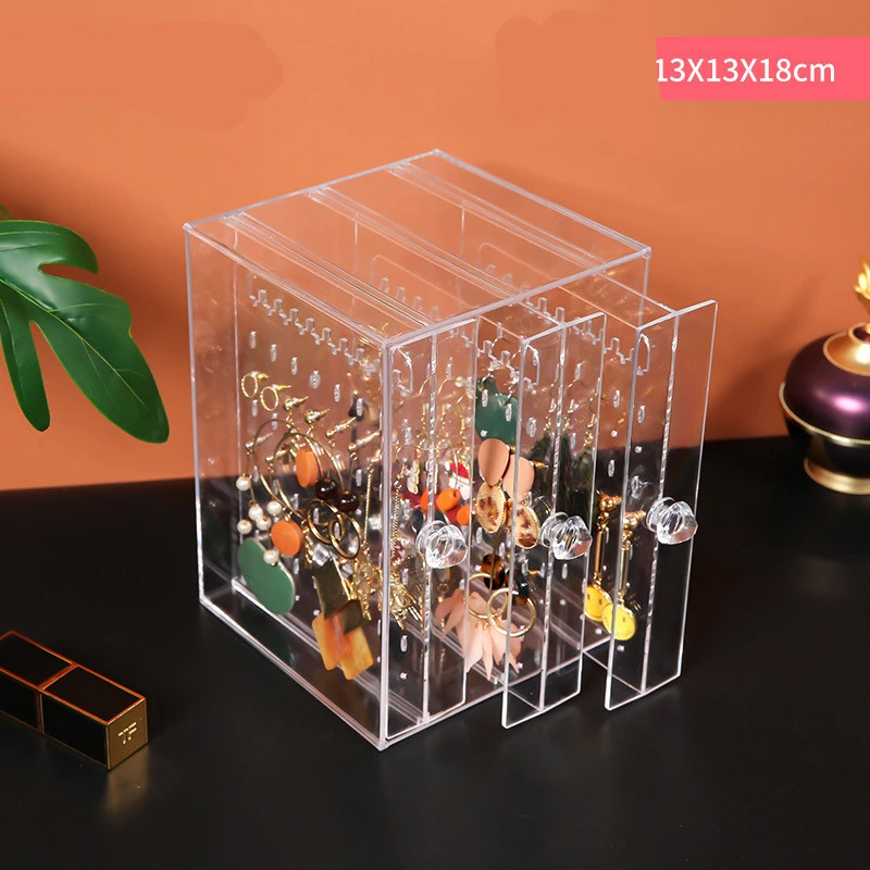 Desktop Earring Earrings Transparent Storage Box