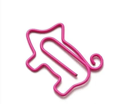 20 Pcs Lot Cute Cartoon Pig Animal Pink Bookmark Paper Clip