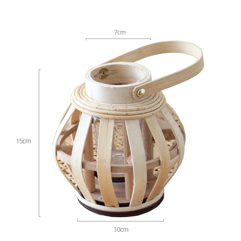 WULIHOME Large Floor-To-Ceiling Vase Bamboo Woven Lantern Reed Pampas Fan Living Room Shop Display Road Welcome Wedding Celebration Layout