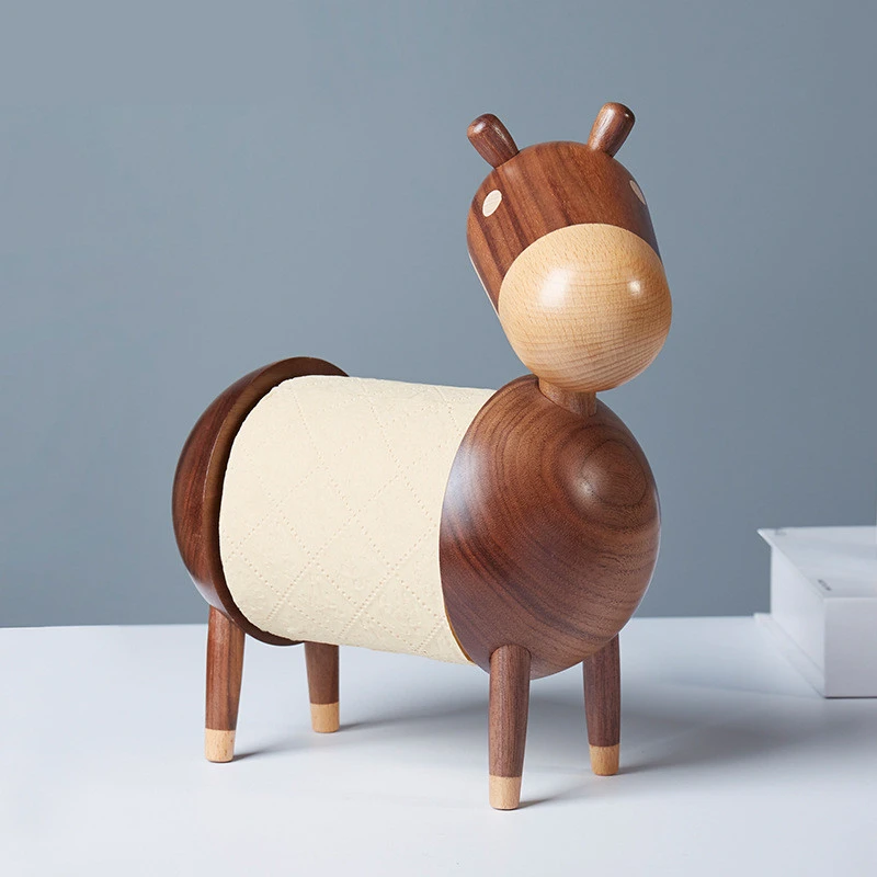 Chuxin Kitchen Paper Towel Holder Bathroom Wall Mounted Roll Paper Tube Little Donkey Paper Towel Holder Kitchen Roll Paper Holder Hanging Paper Towel Holder