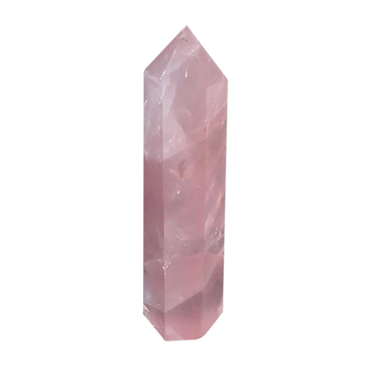 Natural Crystal Powder Crystal Hexagonal Prism Single Tip Calcium Carbide Ornaments