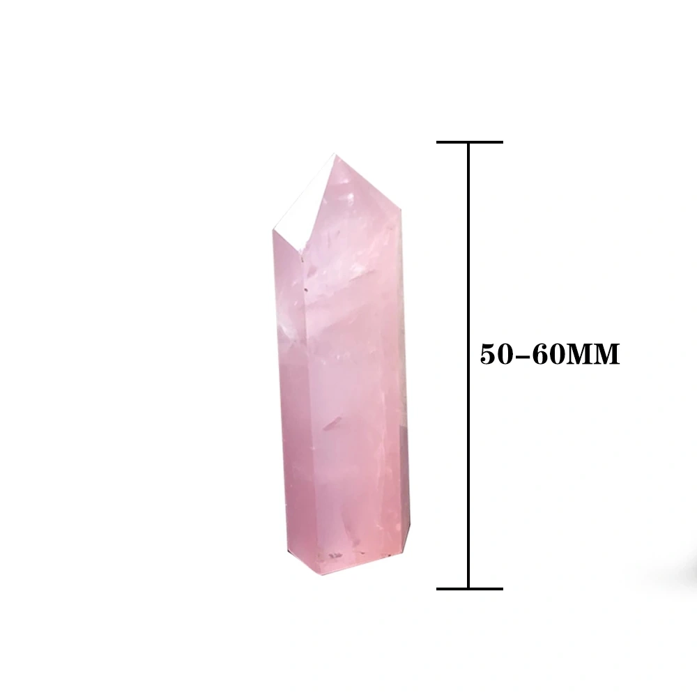 Natural Crystal Powder Crystal Hexagonal Prism Single Tip Calcium Carbide Ornaments
