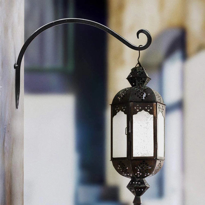 Gardening Hook Flower Stand Balcony Garden Hanging Flower Stand Hook Hanging Small Electric Light Home Outdoor Amazon Cross-Border Explosion