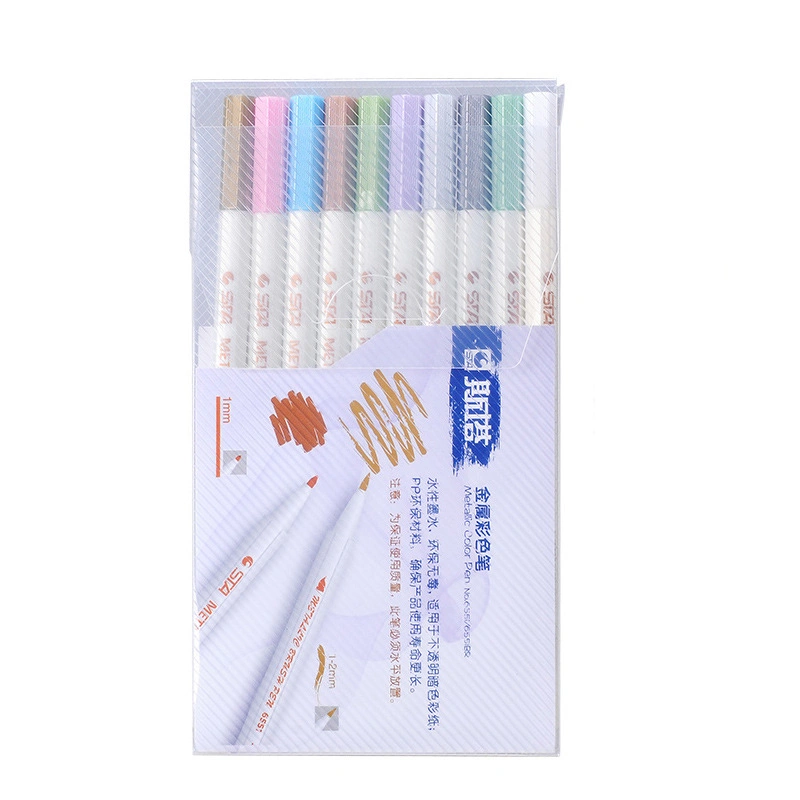 STA 10 Colors 6551 Metal Pen Paint Pen