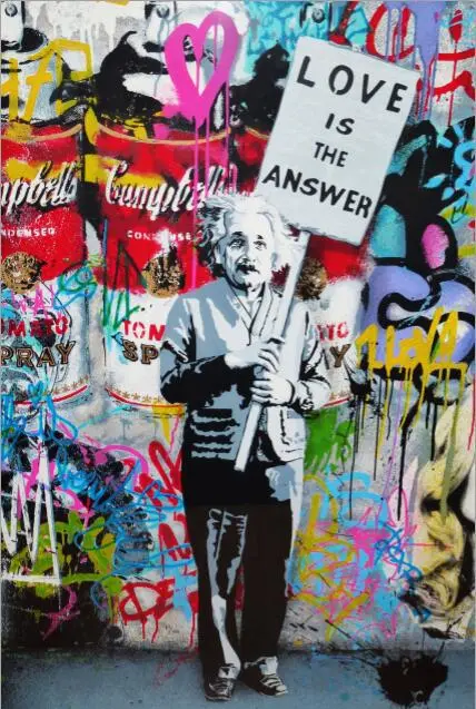 Einstein Oil Painting On Canvas