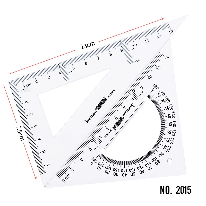 Golden Monkey Transparent Triangle Ruler