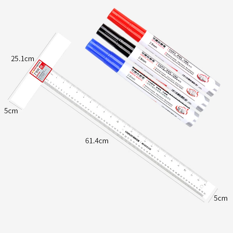 T-Square Drawing Special Student T-Ruler T-Ruler Mechanical Engineering Drawing Ruler Large Triangle Plate Ruler Handmade Utility Knife