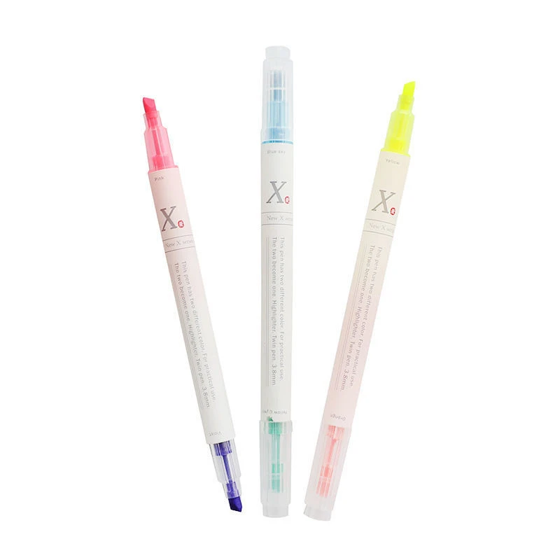 Korean Version Of Cute Colored Note Pens With Rough Strokes And Emphasis Markers