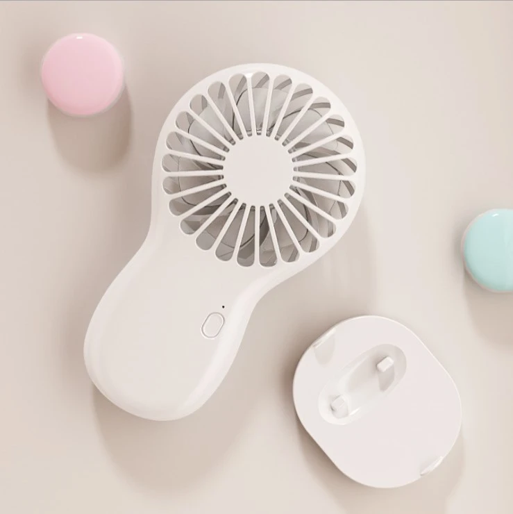 Mini Handheld Mobile Phone Holder Desktop Charging Fan