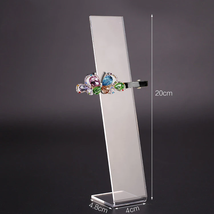 Transparent Acrylic Display Stand Hair Splint Head Flower Head Clip Headdress Rack Jewelry Display Stand Jewelry Sorage Rack