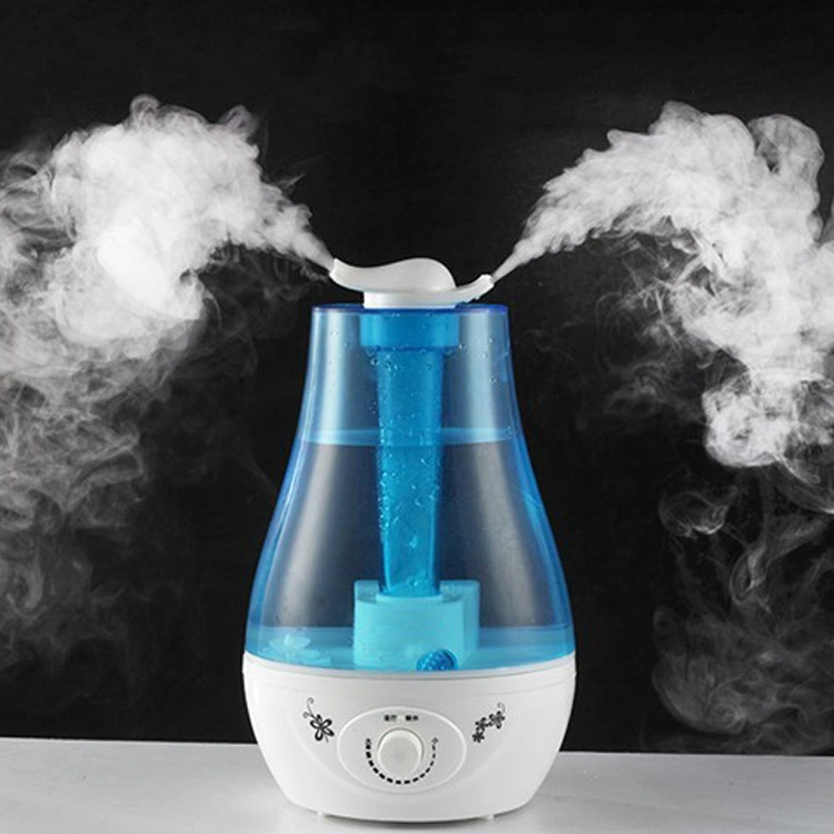 Mini Home Air Humidifier Double Spray 3L Large Capacity Humidifier With Led Light Ultrasonic Atomizer