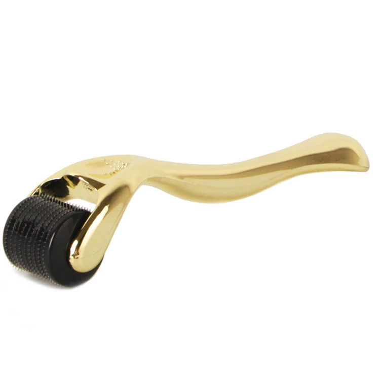 540 Microneedle Roller With Gold And Silver Handle