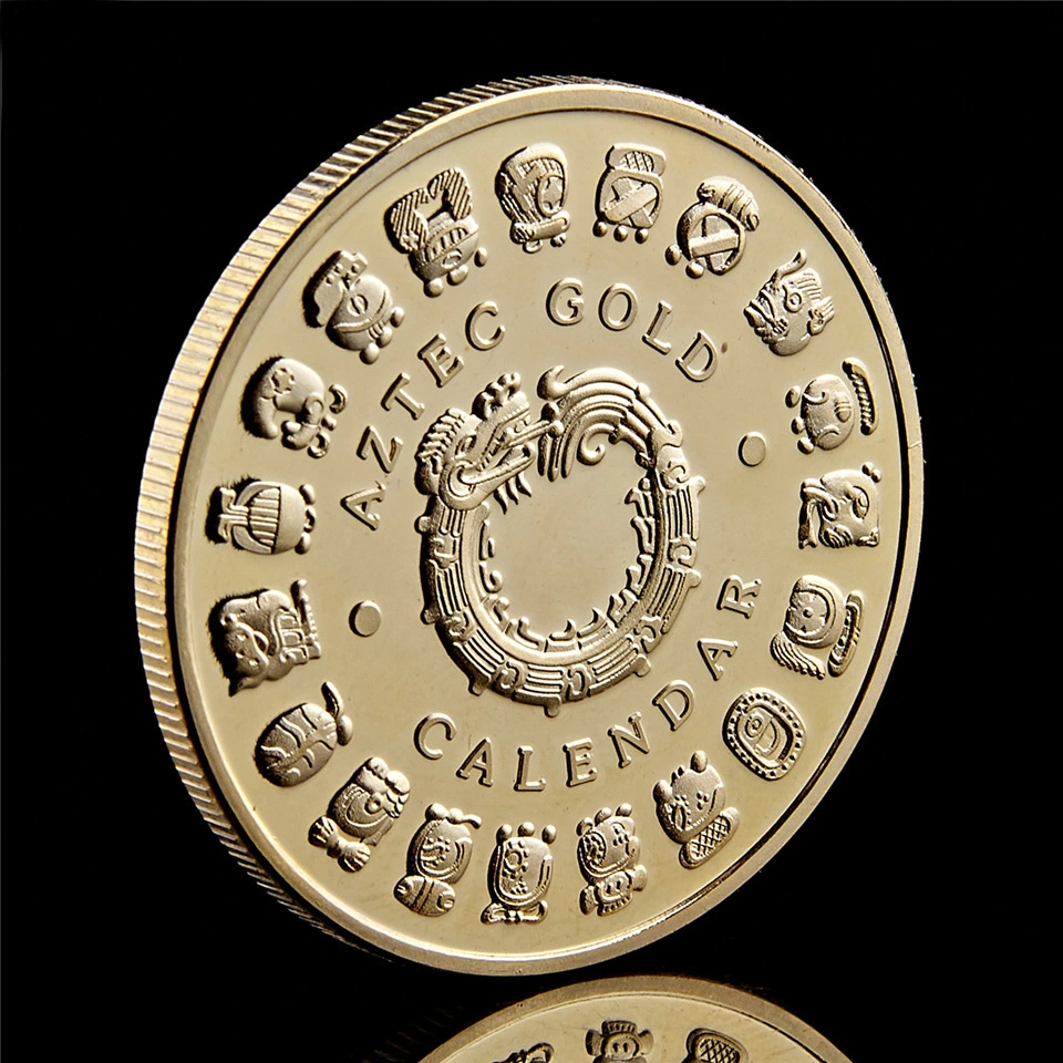 Maya Commemorative Coin Dot Paint Medal Gift Collection